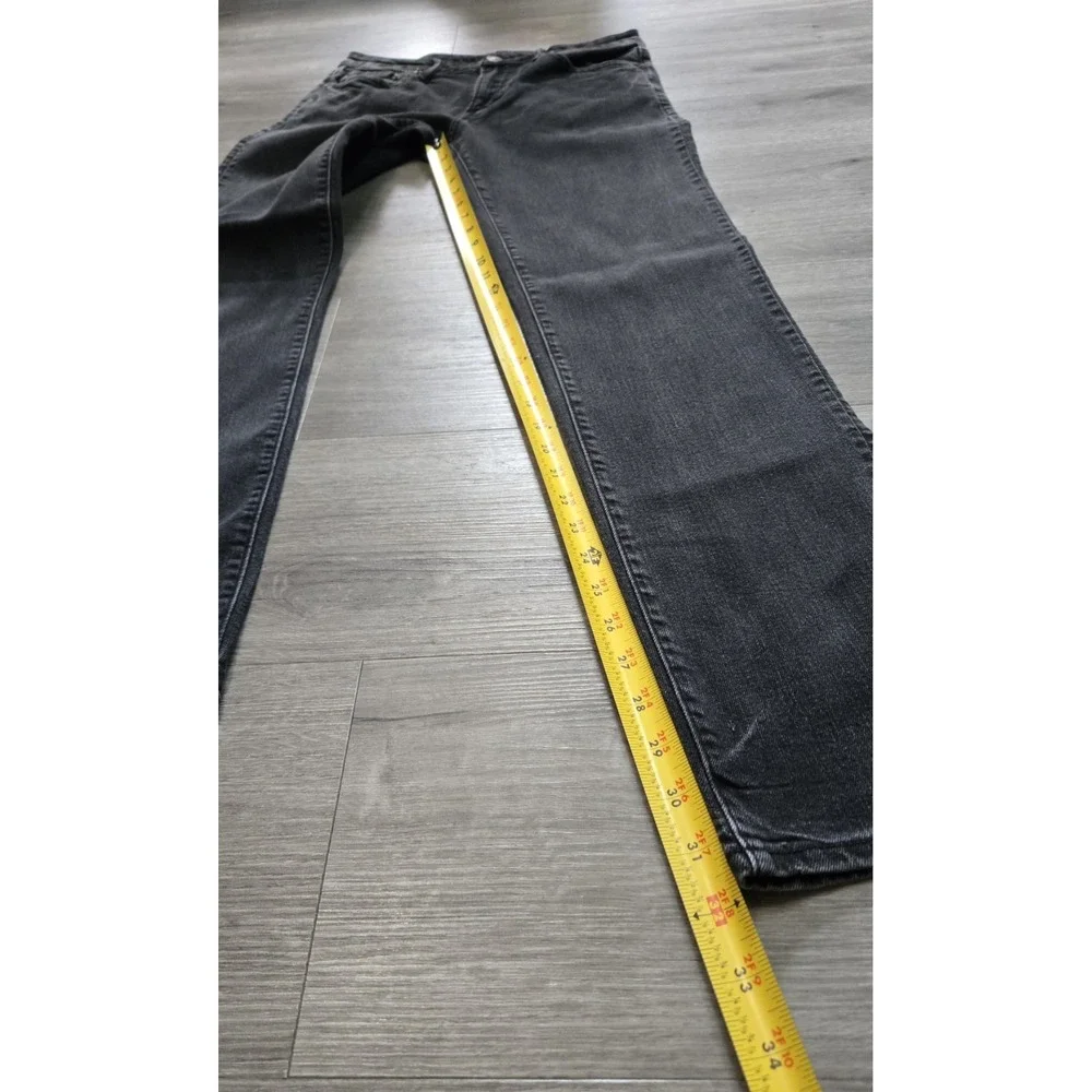 American Eagle Men Jeans Size 31x34 Black Denim Slim Straight Air Flex Plus
